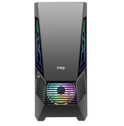 Ohišje MS ARMOR V305 gaming, MIDI, ATX, window, črno, bez napajalnika
