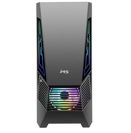 Ohišje MS ARMOR V305 gaming, MIDI, ATX, window, črno, bez napajalnika