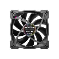 Ventilator MONTECH RX120 PWM, 120mm, 1600 okr/min, RGB, črni