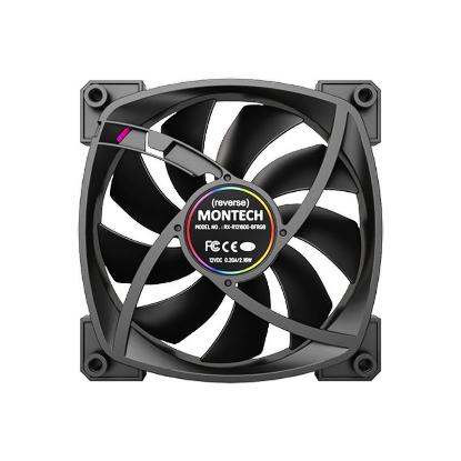 Ventilator MONTECH RX120 PWM, 120mm, 1600 okr/min, RGB, črni