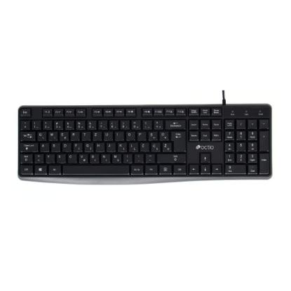 Tipkovnica OCTIO K101U, črna, USB
