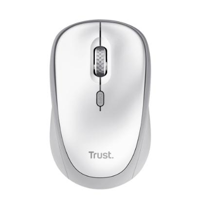 Tipkovnica + miška TRUST Ody II Silent, US layout, brezžična, bela