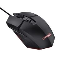 Miška TRUST GXT 109 Felox, RGB, optički, 6400dpi, črni