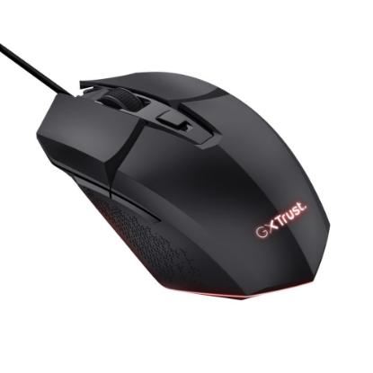 Miška TRUST GXT 109 Felox, RGB, optički, 6400dpi, črni