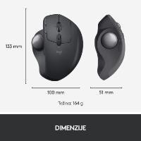Miška LOGITECH MX Ergo, optički, trackball, bežični, USB, sivi