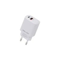 Kućni punjač BELINE BLN2CW30 GaN, 30W, PD3.0/QC3.0, USB-C + USB-A, bijeli