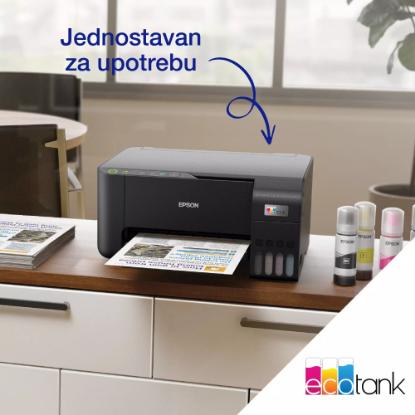 Multifunkcijski Tiskalnik EPSON EcoTank L3270, Tiskalnik/scanner/copy, 5760 x 1440, WiFi, USB, črni