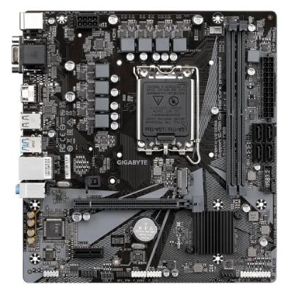 Matična plošća GIGABYTE H610M H V2, Intel H610, DDR4, mATX, s. 1700