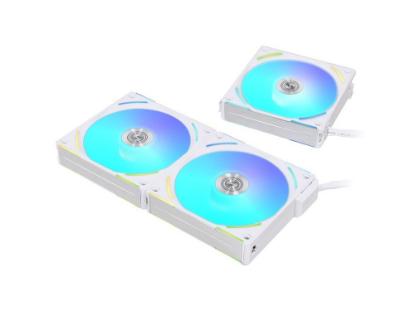Ventilator LIAN LI Uni Fan AL120 V2 RGB PWM, 120mm, beli, 3 ventilatora, krmilnik