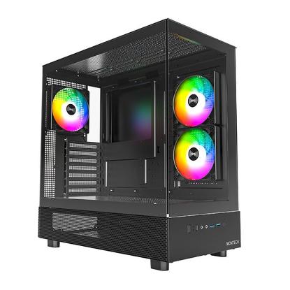 Ohišje MONTECH XR, prozor, RGB, ATX, črno