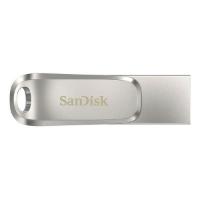 Memorija USB 3.1 FLASH DRIVE, 128GB, SANDISK Ultra Dual Drive Luxe USB-C, SDDDC4-128G-G46, srebrna
