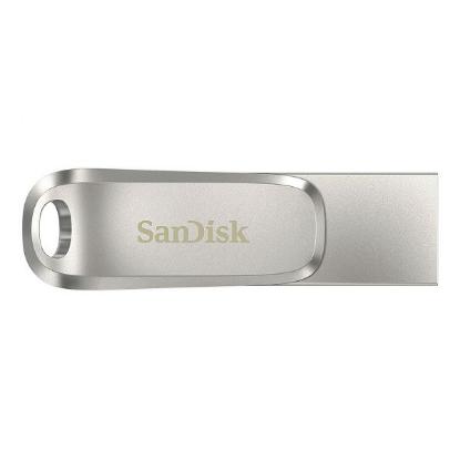 Memorija USB 3.1 FLASH DRIVE, 128GB, SANDISK Ultra Dual Drive Luxe USB-C, SDDDC4-128G-G46, srebrna