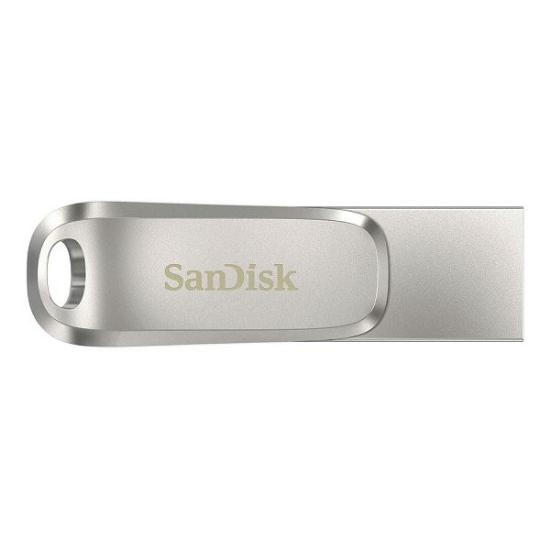 Memorija USB 3.1 FLASH DRIVE, 128GB, SANDISK Ultra Dual Drive Luxe USB-C, SDDDC4-128G-G46, srebrna