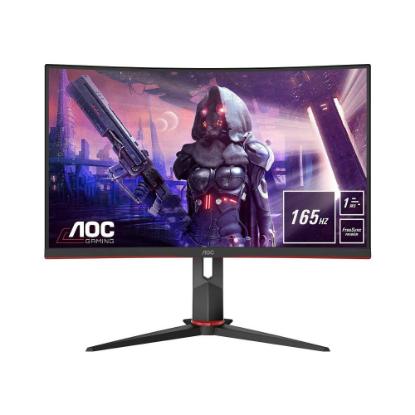 Monitor 24" AOC C24G2AE, 165Hz, 1ms, 250cd/m2, 3000:1, ukrivljen, črni