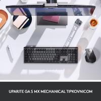 Miška LOGITECH MX Master 3S Performance, laserski, bežični, BT, Unifying receiver USB, beli