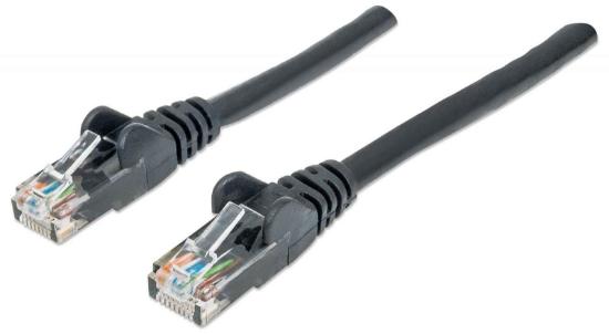 Kabel INTELLINET, patch CAT6, U/UTP, crni, 2m