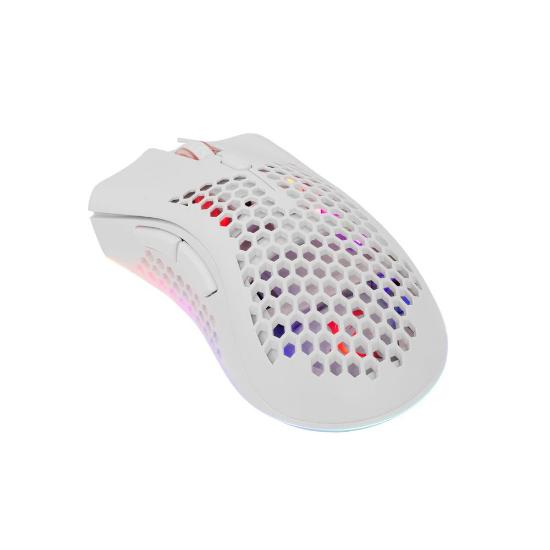 Miška WHITE SHARK Lionel, RGB, optički, bežični, 10000dpi, beli