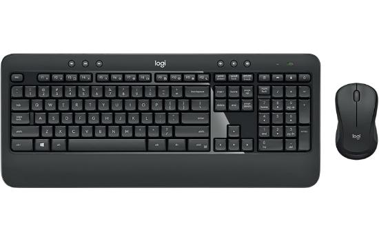 Tipkovnica + miška LOGITECH MK540 Advanced Combo, brezžična, črna, Unifying receiver USB