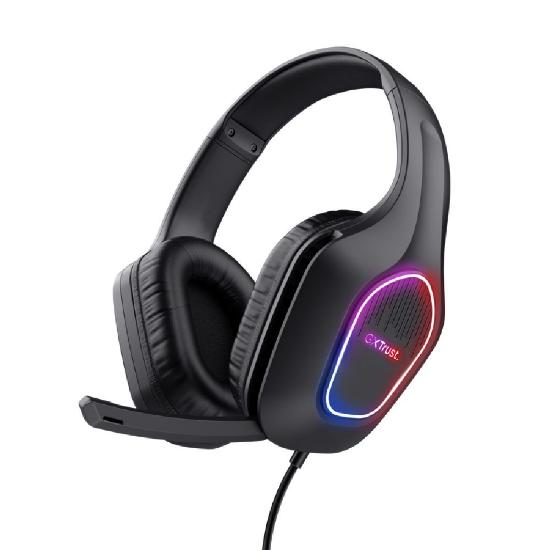 Slušalice TRUST GXT 416 Zirox, LED, USB i 3.5mm, crne