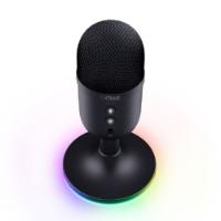 Mikrofon TRUST GXT 234 Yunix, RGB, USB i 3.5mm, črni