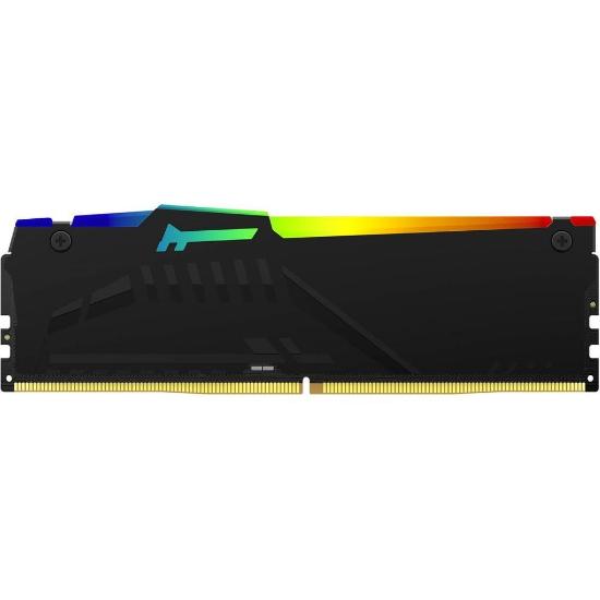 RAM pomnilnik PC-51200, 16GB, KINGSTON Fury Beast RGB KF564C32BBA-16, XMP, DDR5 6400MHz
