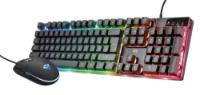 Tipkovnica + miška TRUST GXT 838 Azor Gaming Combo, USB, US layout, črna