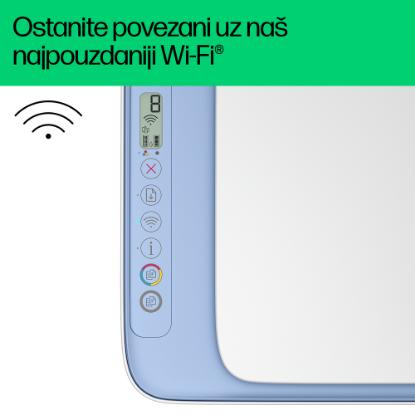 Multifunkcijski Tiskalnik HP DeskJet 2822e, 588R4B, Tiskalnik/scanner/copy, 1200dpi, Wi-Fi, USB, beli, Instant Ink