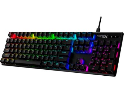 Tipkovnica HyperX Alloy Origins PBT, mehanička, HyperX Red switch, US/CRO layout, črna, USB