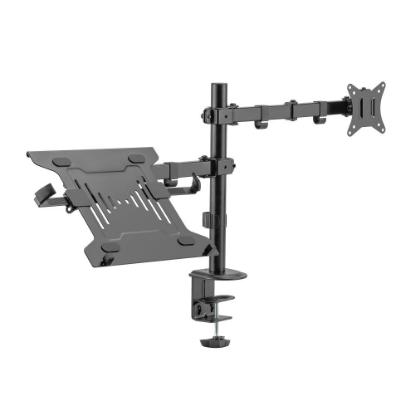Stalak za monitor i laptop SBOX LCD-LM01-2, stolni, do 32", za 1 monitor, crni