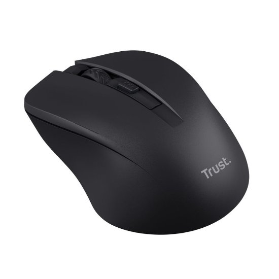 Miš TRUST Mydo Silent, optički, bežični, 1800dpi, crni