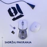 Miška LOGITECH G309 Lightspeed, optički, bežični, 25600dpi, beli