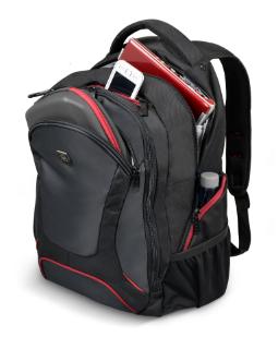 Ruksak za laptop PORT Courchevel 17.3", crni, kišna navlaka