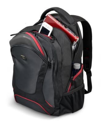 Ruksak za laptop PORT Courchevel 17.3", crni, kišna navlaka