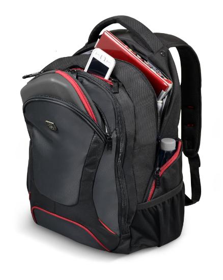 Ruksak za laptop PORT Courchevel 17.3", crni, kišna navlaka