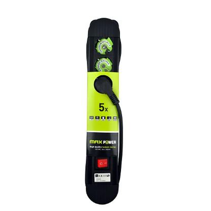Prenaponska zaštita MAXPOWER FRGKD05, 5 utičnica, 3m, crna