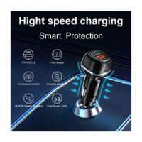 Auto punjač VEGER CC62, 51W, USB-A, USB-C, crni
