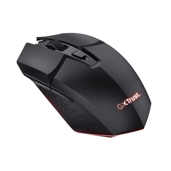 Miška TRUST i podloga za Miška GXT 112 Felox, RGB, optički, bežični, 4800dpi, črni