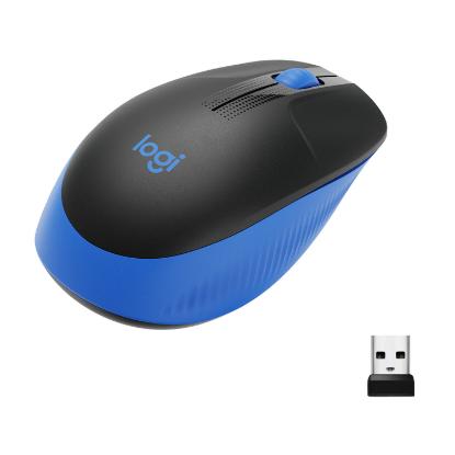 Miška LOGITECH M190, optički, bežični, 1000dpi, crno-modri