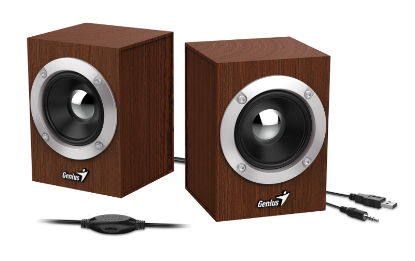 Zvočniki GENIUS SP-HF280, 6W, leseni