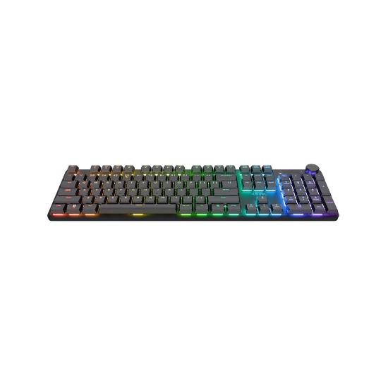 Tipkovnica TRUST GXT 868 Torix, brezžična, mehanička, RGB, črna