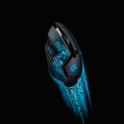 Miška LOGITECH Gaming G402 Hyperion Fury, DeltaZero, 4000dpi, črni, USB