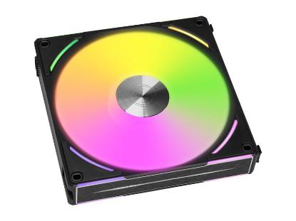 Ventilator LIAN LI UNI FAN AL140 V2, RGB, 140mm PWM, črni