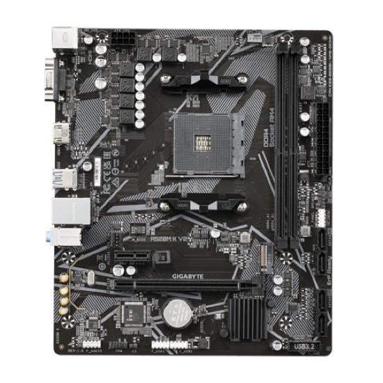 Matična plošća GIGABYTE A520M K V2, AMD A520, mATX, s. AM4