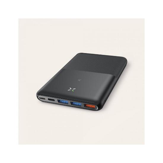Mobilni USB punjač KSIX BXBA20000PU, 20000 mAh, 22.5W, 3x USB-A, USB-C, crni