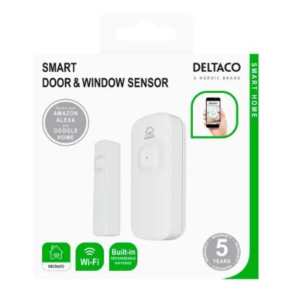 Senzor DELTACO SH-WS02, za vrata i prozore, bijeli