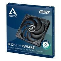 Ventilator ARCTIC P12 Slim PST, 120mm, PWM, 2100 okr/min, črni