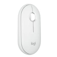 Miška LOGITECH M350s Pebble 2, optički, BT, beli