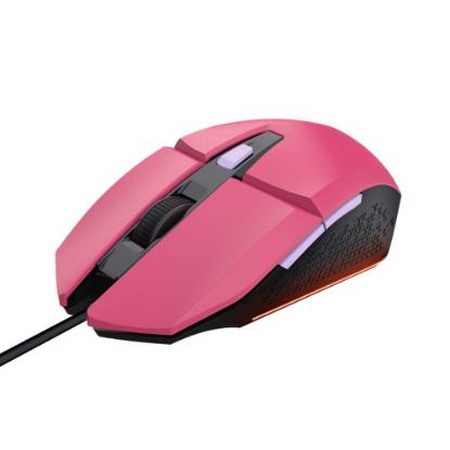 Miška + podloga za Miška + slušalke TRUST GXT 790, USB, optički, rozi