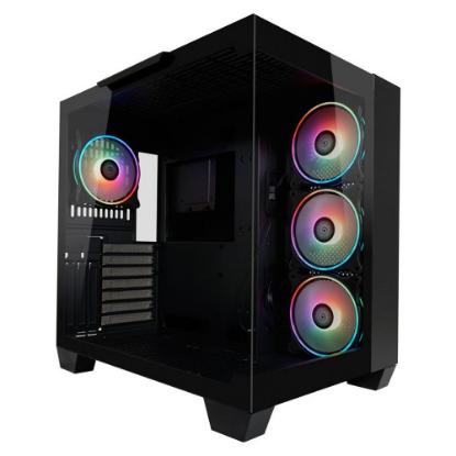 Računalo LINKS Gaming G178I / Core i7 12700K, 32GB DDR5, 2TB SSD NVMe, nVidia GeForce RTX 4070 12GB, WiFi, bez OS, crno