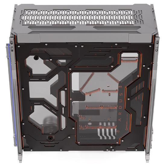 Kućište SINGULARITY COMPUTERS Spectre 3.0, E-ATX, prozor, kaljeno staklo, srebrno, bez napajanja